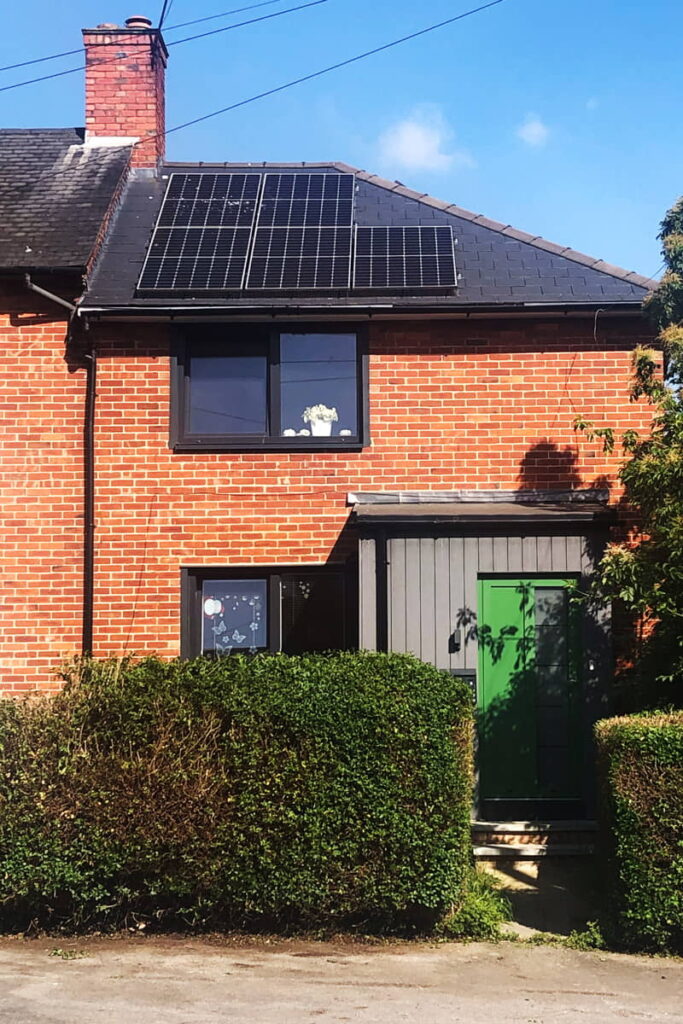 photovoltaics roof building heat pump